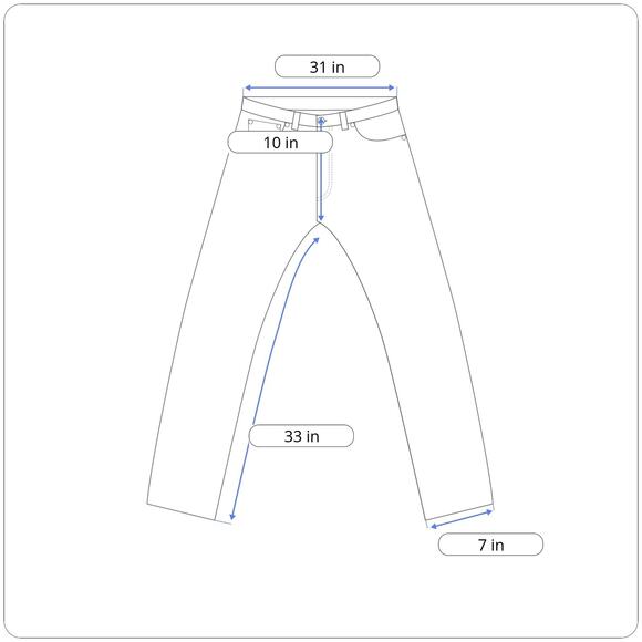 Lee Jeans Mens 31x33 Blue Slim Fit Stretch Straight Medium Wash Denim Y2K - Picture 9 of 10